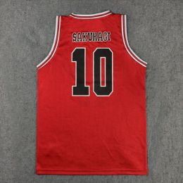 ชุดบาส Slamdunk Shohoku No.10 Sakuragi สีแดง