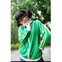 เสื้อฮู้ด Miku V+V สีเขียว 