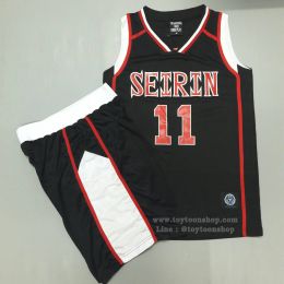 ชุดบาส SEIRIN No.11 สีดำ V2