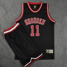 ชุดบาส Slamdunk Shohoku No.11 Rukawa สีดำ